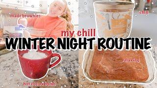 WINTER NIGHT ROUTINE 2021: chill winter night in my life 2021 aesthetic winter night routine 2021