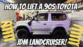 lift kit install guide JDM Prado kzj90 kzj95, Hilux Surf and 3rd gen 4Runner!