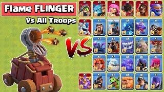 FLAME FLINGER VS ALL TROOPS | CLASH OF CLANS WINTER 2021