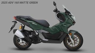 2025 HONDA ADV 160 MATTE GREEN/ARMY GREEN ADVENTURE SCOOTER - WALKAROUND