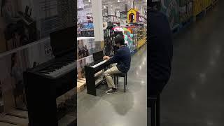 #shorts #piano Talented guy playing cheap Piano at Cosco