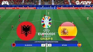 FC 24 - Albania vs Spain - UEFA Euro 2024 Gameplay!!