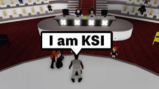 I played Thick Of It as KSI in a Roblox Talent Show.. 