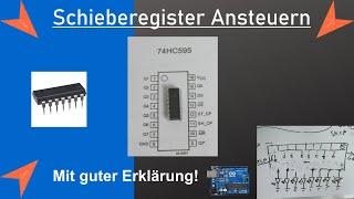 Schieberegister am Arduino - verstehen & ansteuern - 74HC595 Tutorial