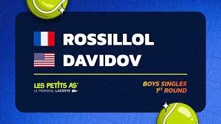 Les Petits As 2024 | Boys Singles R1 | Charles  ROSSILLOL vs. Teodor DAVIDOV