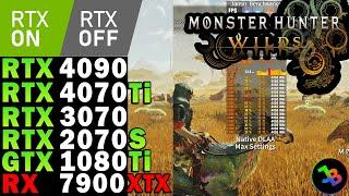 Monster Hunter Wilds Benchmark | RTX 4090 | 4070 Ti | 3070 | 2070 Super | GTX 1080 Ti | RX 7900 XTX