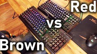 RED Switches VS Brown Switches | Corsair K65 vs K70