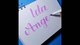 🟣Ida Angelica en lettering