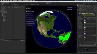 World Political Map for Unity - Globe Edition V2