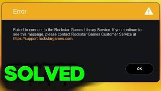 How To Fix Failed to Connect to the Rockstar Games Library Service Error - GTA V Launcher 2023