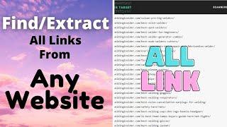 How to extract/find all links from any website