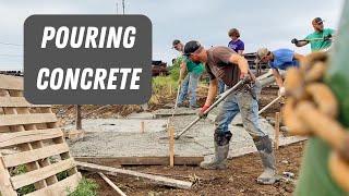 We Are Not Professionals!!! - Pouring Concrete | Spreading Manure