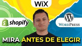 Shopify vs Wix vs WordPress  CUIDADO 