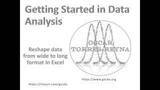 Getting Started in Data Analysis: Reshape wide to long in Excel