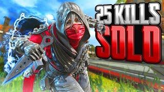 INSANE Wraith SOLO 25 KILLS and 5,400 Damage Apex Legends Gameplay