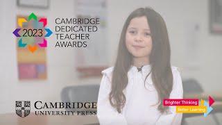 Olivia's Story | Cambridge Dedicated Teacher Awards | Cambridge University Press Education