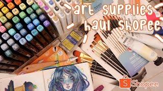 Affordable Art Supplies Shopee Haul | Unboxing + Reviews. Shopee Finds