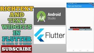 Flutter RichText widget | RichText widget flutter | RichText Style Flutter | #9