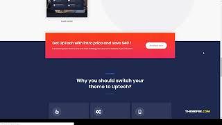 Uptech - IT Solutions and Services WordPress Theme app landing it solution Website Builder