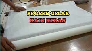 Cara Gelar Kain Keras/Konveksi Gamis