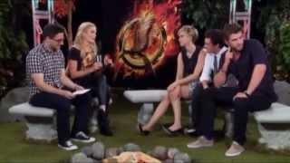 Catching Fire Tribute Interview With Jennifer Lawrence, Josh Hutcherson and Liam Hemsworth Part 2