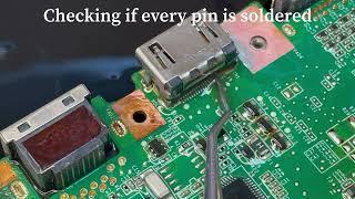 How to replace a HDMI port very easy | low melt solder