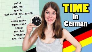 TIME in German - When is GLEICH and when is SPÄTER?