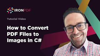 How to Convert PDF Files to Images in C# | IronPDF