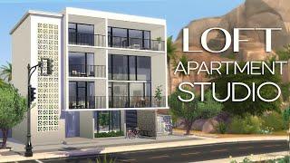 Loft Apartment Studio | Stop Motion build | The Sims 4 | NO CC