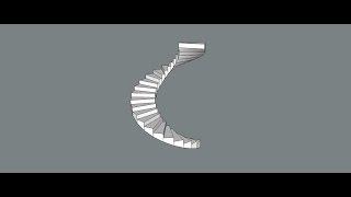 EASY WAY TO MAKE SPIRAL STAIRCASE USING SKETCHUP