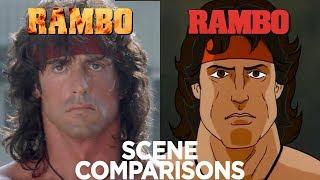 Rambo: The Force of Freedom (1986) & Rambo film series (1982-2019) Side-by-Side Comparison