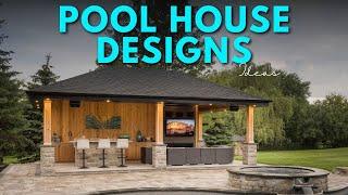 100 Modern Swimming Pool House Ideas for Outdoor Pool Cabana Designs in 2024