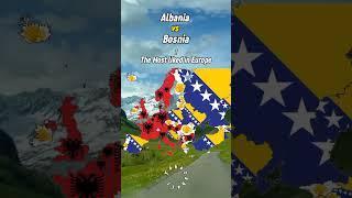 Bosnia VS Albania|: The Most liked in Europe.     #albania #bosnia #sarajevo #tirana #edit #maps
