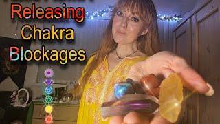 Unblock Your Chakras | Reiki ASMR | Whispers, hand movements, gemstone healing 