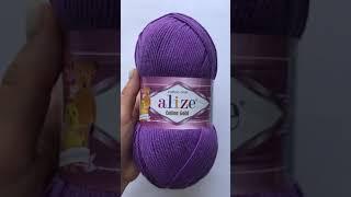 Подробный обзор пряжи Alize Cotton Gold(Хлопок с акрилом) №44 Темно-фиолетовый