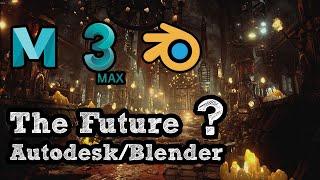 The Future of 3D software: MAYA VS 3ds Max VS Blender