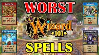 Wizard101 - Top 8 WORST Spells!