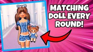 MATCHING DOLL EVERY ROUND in Dress to Impress!