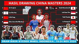 HASIL DRAWING CHINA MASTER 2024: Wakil Indonesia Langsung Bertemu di Babak 32 Besar #chinamasters