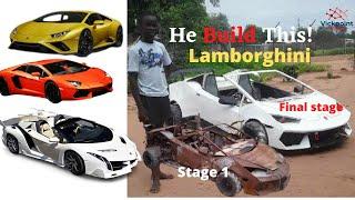 21 Years Old Son of A Farmer Build His Own Lamborghini Car