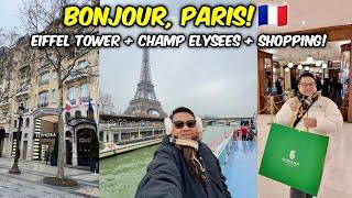 Exploring Paris! Eiffel Tower, Scenic River Tour, Champ Elysees, & Buying my dream bag!