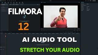 Filmora 12 | Filmora 12 Ai Audio Stretch | Filmora 12 denoise & Remove Background Noise On Video