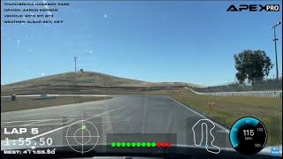 1:55 Thunderhill Raceway lap in a Porsche GT3 991.1