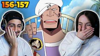 THE WHITE BERETS ARE FRAUDS! *ONE PIECE* Episodes 156-157 REACTION!