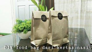 cara membuat kemasan makanan dari kertas nasi  | DIY food bag