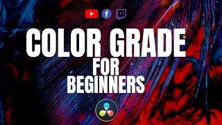 COLOR GRADING for Beginners |  LIVE  | Davinci Resolve ITA