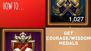 HOW TO...GET COURAGE/WISDOM MEDALS (Rise of Empires Ice & Fire/Fire & War)