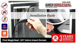 First Magicseal - (Installation Guide) DIY Velcro Insect Screen Jaring Nyamuk 蚊网纱窗