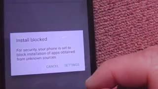 Install blocked (Allow installation of apps, Android 6, APK)