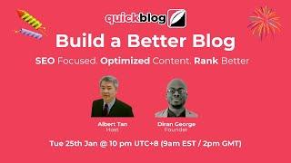 Quickblog (Lifetime Deal) Review, Demo, Tutorial - SEO Optimized Embeddable OR Cloud-Hosted Blog